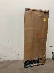 lot 27 image: Arrow 6 x 4 Eggshell & White Galvanized Steel Padlockable Outdoor Utility Storage Shed with Pent Roof
