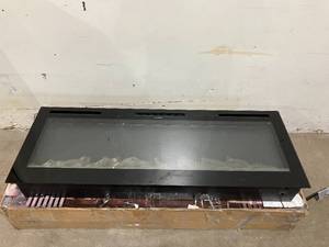 lot 38 image: Chic & Cozy 48 in. Wall Mounted Electric Fireplace insert with Bluetooth Speakers
