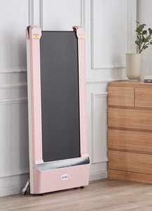 lot 41 image: UMAY Pink Portable Under Desk Folding Treadmill with Remote Control