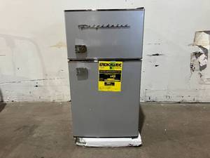 lot 42 image: Frigidaire 3.2 cu.ft. Platinum Series Stainless Steel 2-Door Refrigerator and Freezer