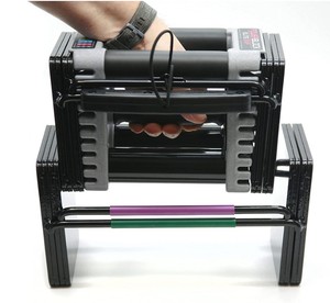 lot 46 image: PowerBlock Elite Set of Two Adjustable 5-50 lb. Dumbells