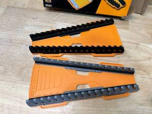 lot 65 image: GEARWRENCH 16-Tool Reversible Wrench Rack (2-Pack)