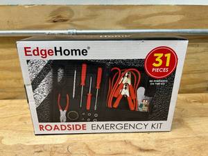 lot 34 image: EDGEHOME 31 Piece Roadside Emergency Kit