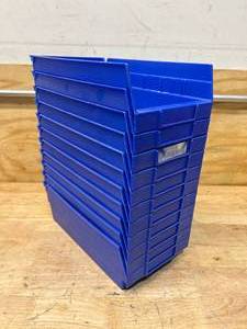 lot 73 image: AKRO-MILLS Lot of 11- Industrial Grade Polymers Material Storage Bins (30-130)