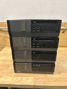 lot 125 image: DELL Lot of 4- Optiplex Desktop Computers