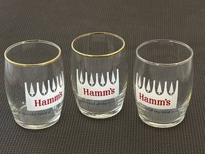 lot 1 image: Lot of 3 Vintage Hamms Glasses