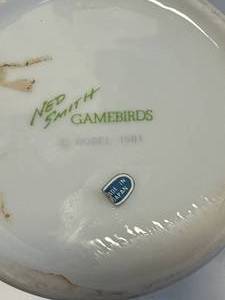 lot 6 image: Ned Smith Wild Game Birds Pheasant Pitcher 1981