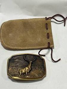 lot 18 image: Registered Collection All Brass Belt Buckle