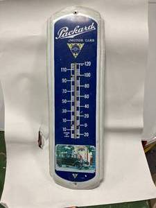 lot 19 image: Packard Motor Cars Thermometer 26 Inch Long