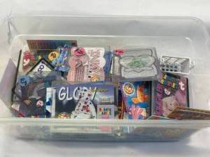 lot 23 image: Tub of Vintage Beanie Baby Trading Cards