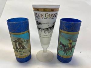 lot 88 image: Lot of 2 Remington & Spruce Goose Glasses