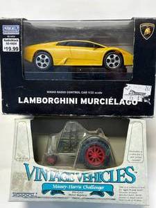 lot 95 image: Vintage Tractor & Lamborghini RC Car