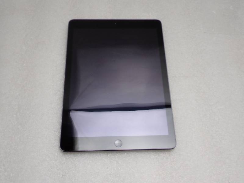 lot 22 image: Apple iPad Air 1st Gen A1474 Wi-Fi  Apple A7  16GB Memory  1GB RAM  5.0 MP Rear & 1.2 MP Front Cameras  Space Gray  Includes Generic UL Charge Cord