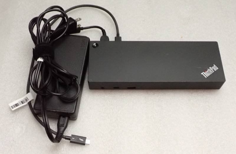 lot 3 image: Lenovo ThinkPad X390 Yoga with a Lenovo ThinkPad Thunderbolt 3 Dock &nbspINTEL(R) CORE(TM) I5-8365U CPU  1.60GHZ  16GB RAM (2x 8GB)  256GB SSD  13.3 Touchscreen  Includes 135W & 65W Power Adapters and Lightening Cord