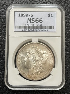 1890-S Morgan Dollar NGS MS66