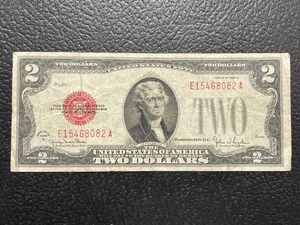 Red Seal $2 Dollar Bill