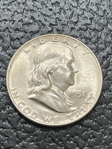 1951-D Franklin Half Dollar