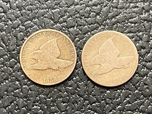 1858 Flying Eagle Cents