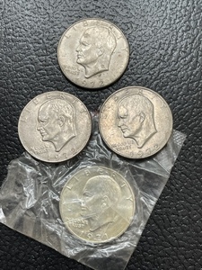 Eisenhower Dollar Coins, One is Silver