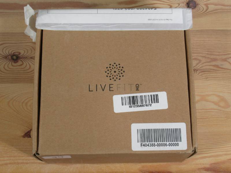 lot 23 image: LiveFit Non-Slip Portable Fitness Ab Roller w Knee Pad, Blue