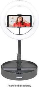 lot 21 image: Tocad - Sunpak Self Storing Ring Light Vlogging Kit  Black