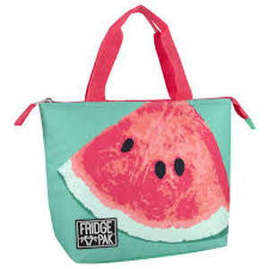 lot 24 image: Tropical Lunch Tote Bag Fruit Lunch Bag for Women Insulated Cooler Bags for Beach, Food, Groceries (Watermelon Slice Tote)