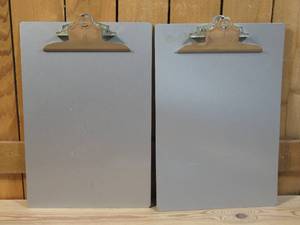 lot 122 image: Set of 2 Clipboards  Gray