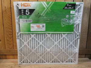 lot 193 image: Lot of 6 Furnace Filters  HDX  24 in. x 24 in. x 1 in. Standard Pleated Air Filter FPR 5