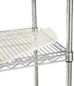 lot 102 image: Alera ALESW59SL4818 Plastic 48 in. x 18 in. Shelf Liners For Wire Shelving - Clear (4Pack)
