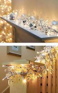 lot 92 image: GE Christmas Holiday Decor Lights Set Box 9 Glitter Gem Garland with 100 Clear ConstantOn Lights White Wire Indoor Decoration