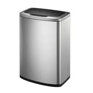 lot 72 image: EKO 47L Stainless Steel Motion Sensor Trash Can