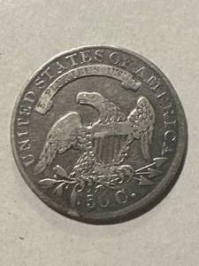 lot 8 image: 1834 Capped Bust Half Dollar
