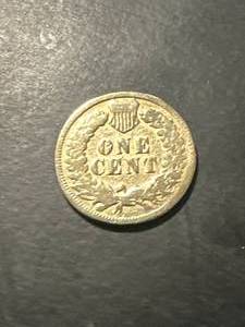 lot 13 image: 1889 Indian Head Penny Plated in 24kt Gold
