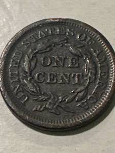 lot 27 image: 1854 One Cent Penny