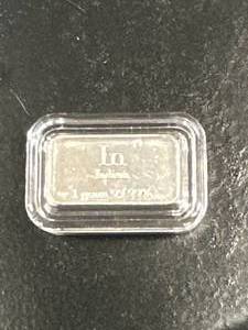 lot 37 image: 1 Gram 99.99% Pure Indium Element