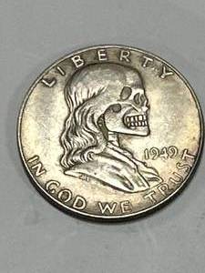 lot 56 image: 1949 Franklin Hobo Half Dollar