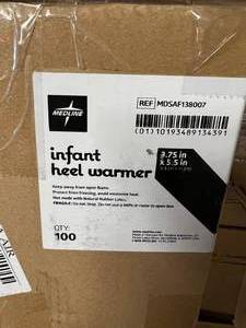 lot 11 image: MSRP $300  2 cases CIA Medica Infant Gel Pack Heel Warmers l (100 per case) No Expiration