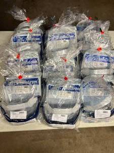lot 41 image: MSRP $300  1 Open Case SELLSTROM Pin Lock Face Shield Assembly Uncoated, Clear Visor, Polycarbonate, Pinlock, Blue No Expiration