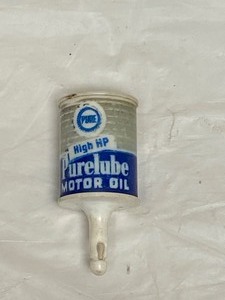 lot 12 image: VINTAGE PURELUBE MOTOR OIL FLOAT & VINTAGE TRUE TEMPER BELT WITH ZIPPER