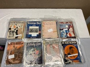 lot 29 image: 110 VINTAGE SHEET MUSIC VARIETY