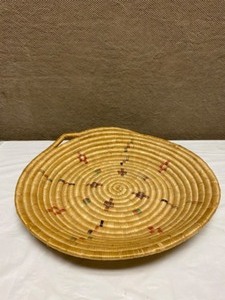 lot 19 image: ALASKA NATIVE GRASS BASKET & JUG