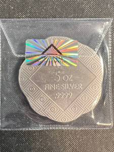 5 TROY OZ .999 FINE SILVER ART BAR ROMAN EMPIRE ANTIQUED SEALED