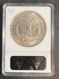 1921 MORGAN SILVER DOLLAR MS62 ANACS