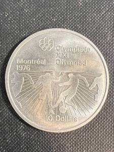 48.4 grams STERLING 92.5% SILVER $10 MONTREAL 1976 OLYMPIC COMMEMORATIVE