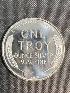 1 TROY OZ .999 FINE SILVER US CENT DESIGN