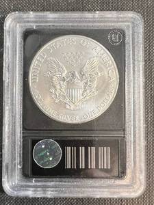 2014 AMERICAN SILVER EAGLE 1 TROY OZ .999 FINE SILVER BLACK SLAB