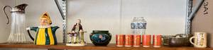 lot 133 image: Shelf Full Of Misc. Vintage Items