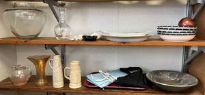 lot 135 image: Two Shelves Full Of Misc. Vintage Items