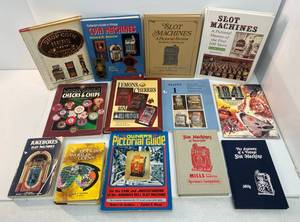lot 4 image: Group Of Antique Reference Books Including Slot Machine And More