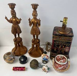 lot 8 image: Group Of Misc. Vintage Oriental Items